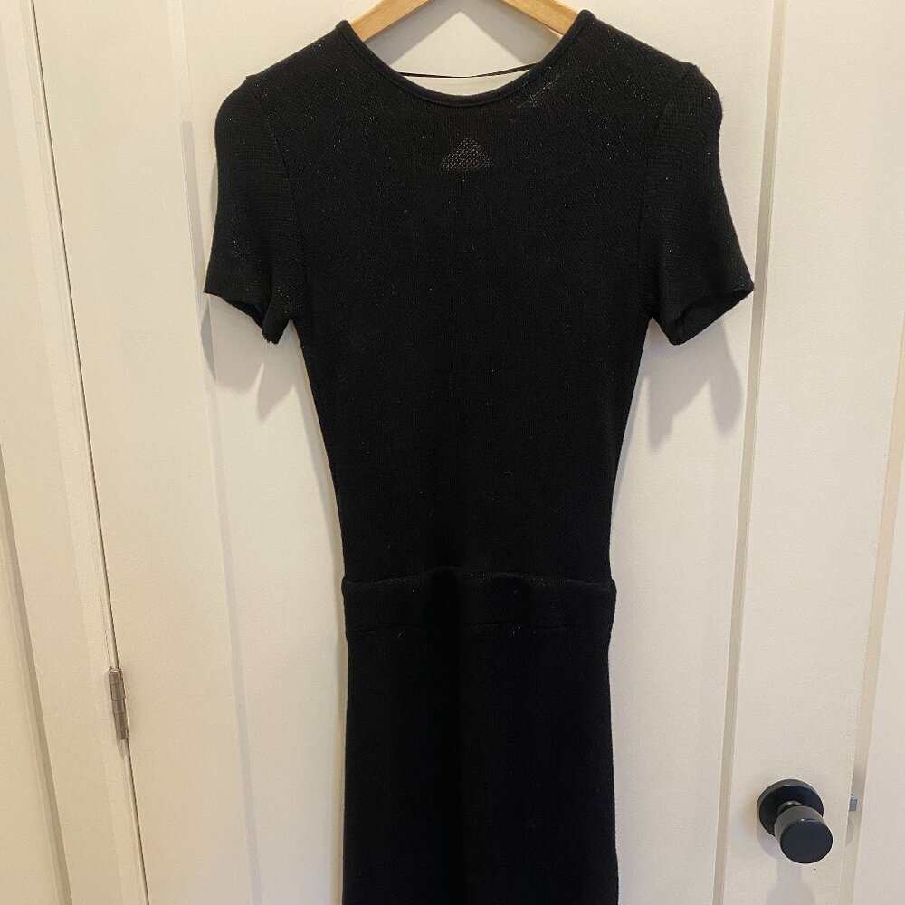 Open back black dress - S